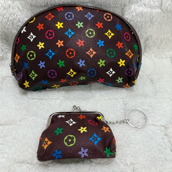 The Unbranded Brand Handbags - Multicolor Cosmetic Bag Set